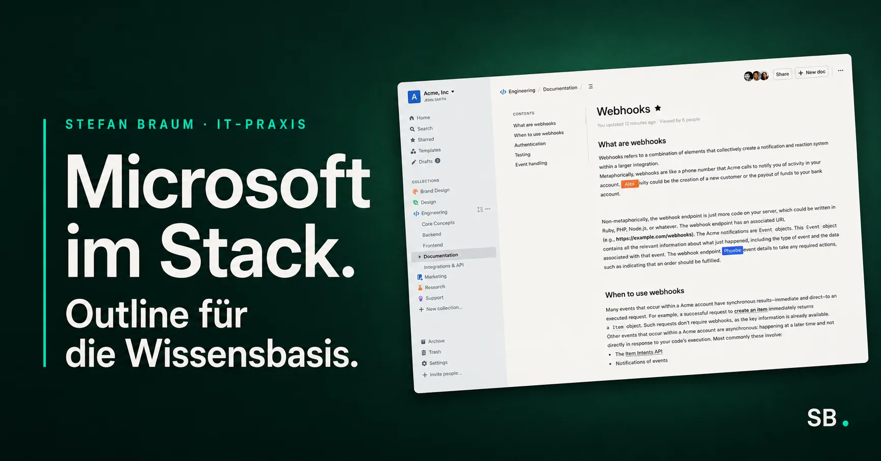 Outline-Wissensbasis und Copilot