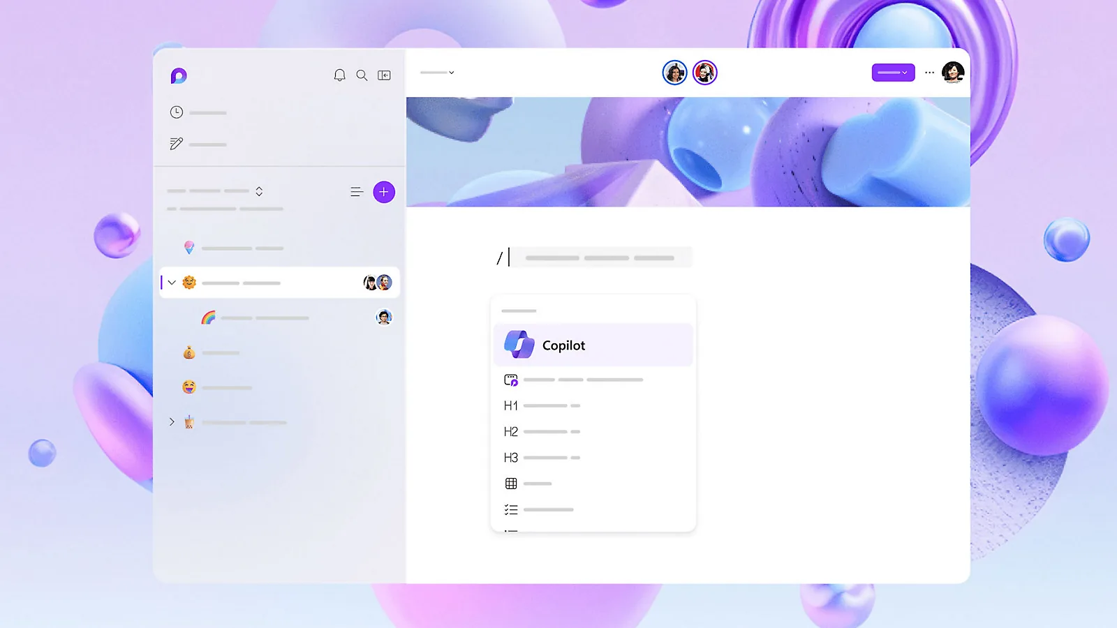 Microsoft Loop - kollaborative App