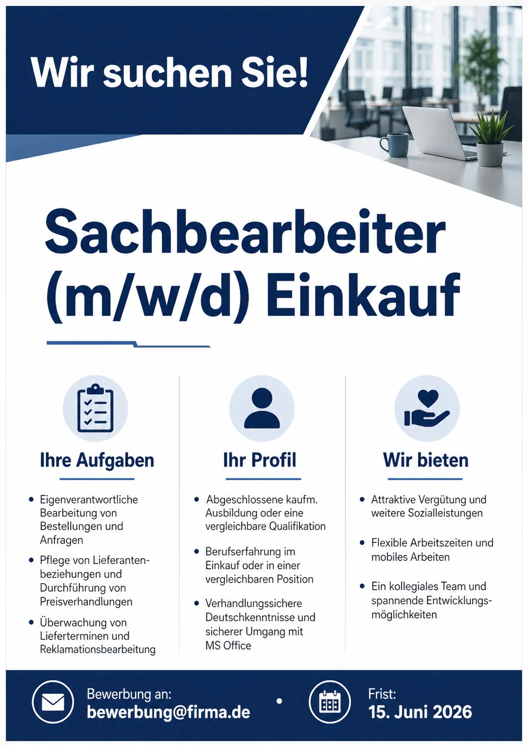 Stellenausschreibung Aushang generiert mit GPT Image 2